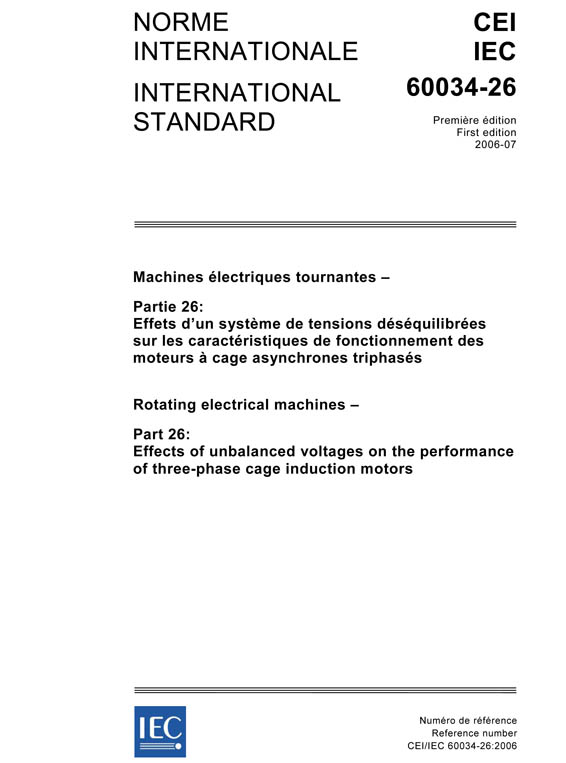Cover IEC 60034-26:2006